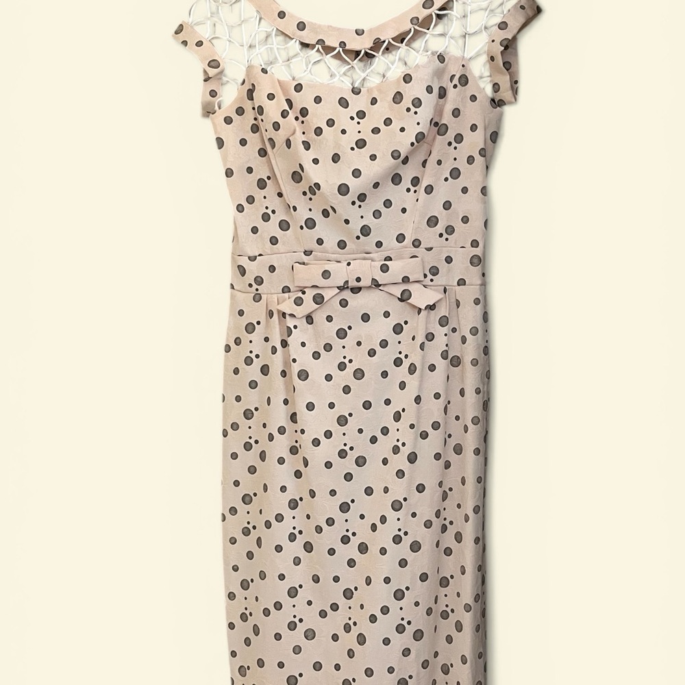 Elegant Polka Dot Dress - Picture 2 of 4